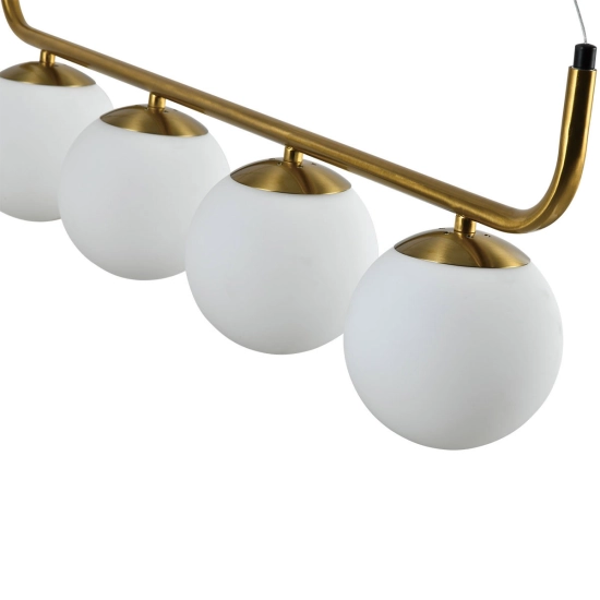 Lampa wisząca Alisa 4xE14 złota/biała LP-005/4L GD LIGHT PRESTIGE