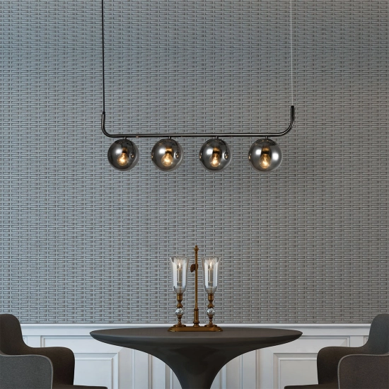 Lampa wisząca Alisa grafitowa 4xE14 LP-005/4L grafit LIGHT PRESTIGE