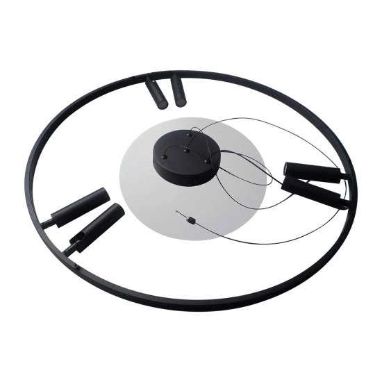 Lampa wisząca Almeria 6xLED czarna LP-907/1P BK LIGHT PRESTIGE