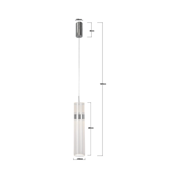 Lampa wisząca Ambiente LED CCT chrom LP-1510/1P CH LIGHT PRESTIGE