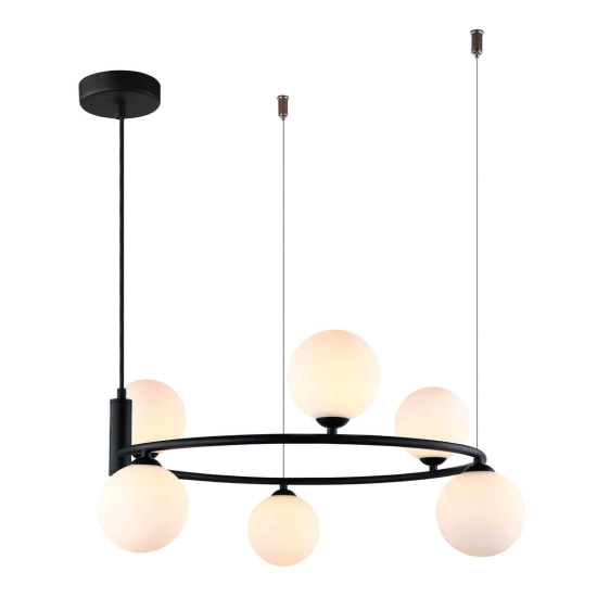 Lampa wisząca AMILY MDM-3974/6 BK Italux - zdjęcie produktu