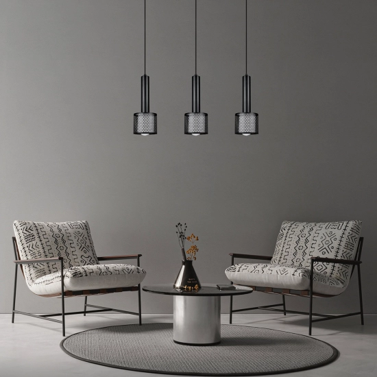 Lampa wisząca Amo czarno-złota 3xE27 LP-0702/3L GD Light Prestige