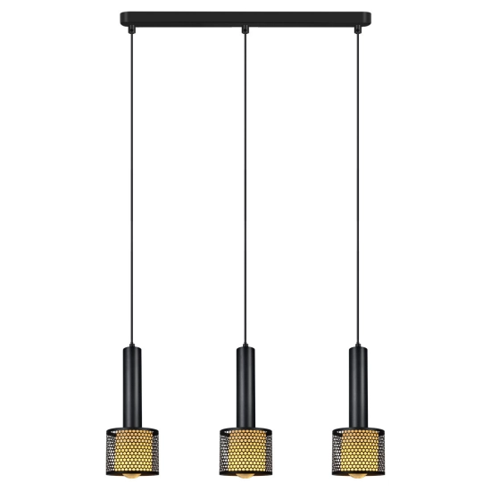 Lampa wisząca Amo czarna 3xE27 LP-0702/3L BK Light Prestige
