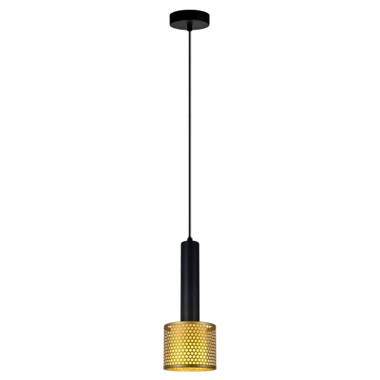 Lampa wisząca Amo złoto-czarna 1xE27 LP-0702/1P GD Light Prestige