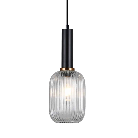 Lampa wisząca Antiola PND-5588-1M-BK+CL ITALUX - zdjęcie produktu