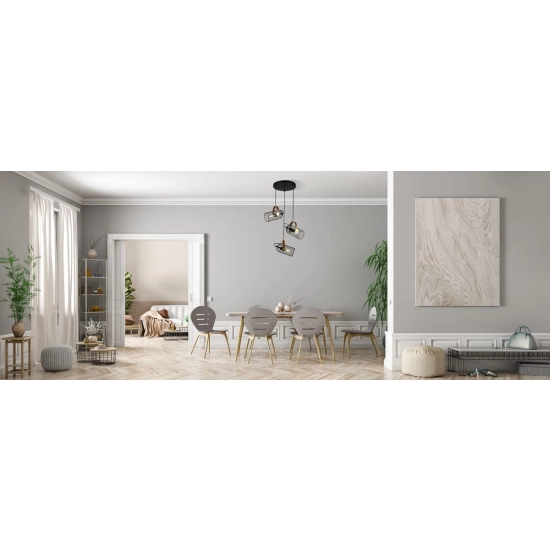 Lampa wisząca Antoin PND-2445-3-BK Italux - zdjęcie produktu