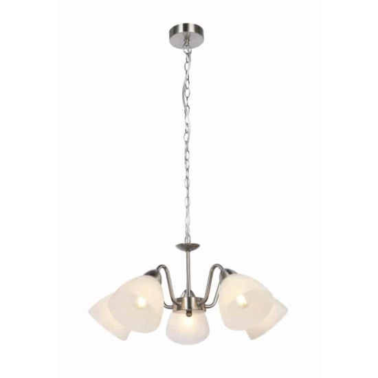 Lampa wisząca Bega satyna 5 x 40W E14 129405-07 Reality - zdjęcie produktu