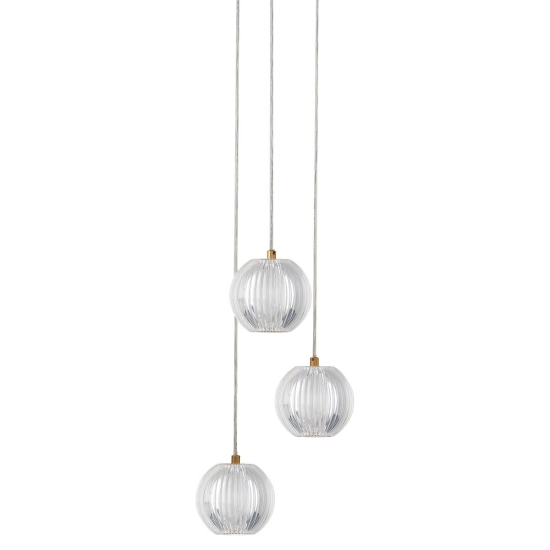 Lampa wisząca Brillant 3 złota LED CCT LP-3303/3P GD Light Prestige