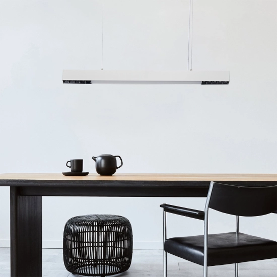 Lampa wisząca Cali M LED CCT Tuya biała LP-1301/1P M WH Smart LIGHT PRESTIGE