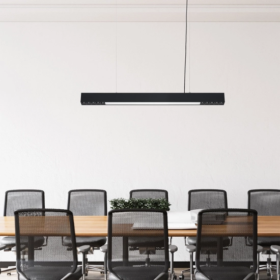 Lampa wisząca Cali M LED CCT Tuya czarna LP-1301/1P M BK Smart LIGHT PRESTIGE