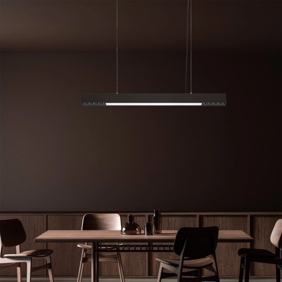 Lampa wisząca Cali M LED CCT Tuya czarna LP-1301/1P M BK Smart LIGHT PRESTIGE