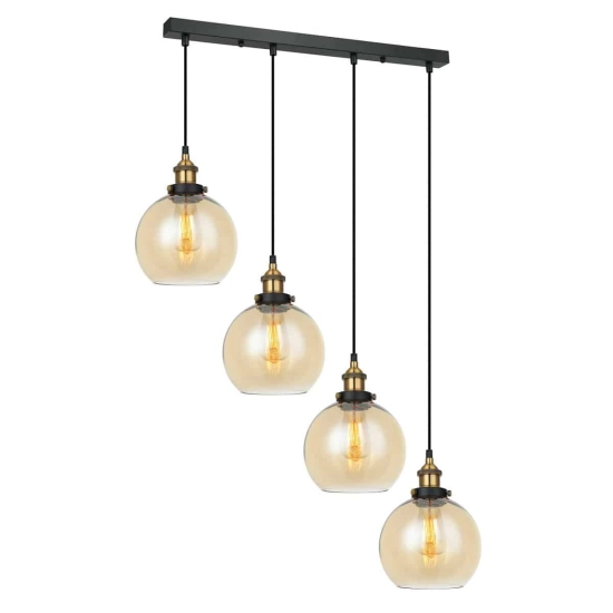 Lampa wisząca Cardena MDM-4330/4 GD+AMB Italux - zdjęcie produktu