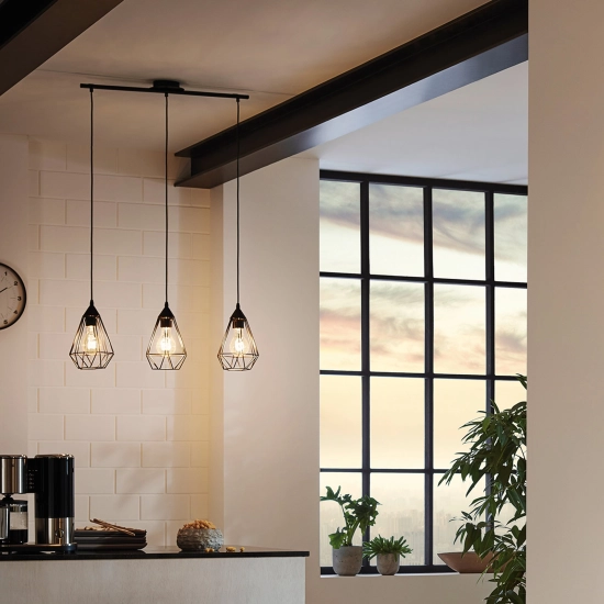 Lampa wisząca czarna Tarbes 94189 EGLO