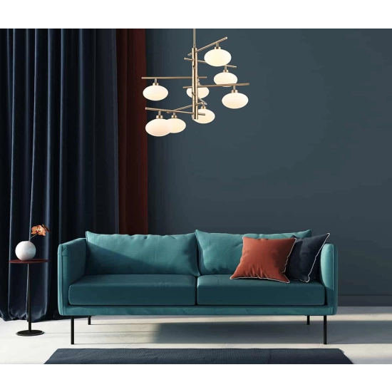 Lampa wisząca Fiorenzo MDM3661-8 BRO+W Italux - zdjęcie produktu
