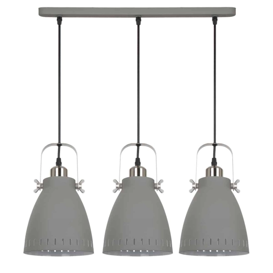 Lampa wisząca Franklin MD-HN8026S-3-GR+S.NICK Italux - zdjęcie produktu