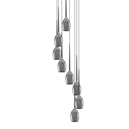Lampa wisząca Izza 8 smoky AZ2940 AZZARDO