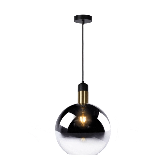 Lampa wisząca JULIUS lampa wisząca Ø 28 cm E27 przydymiony szary 34438/28/65 Lucide - zdjęcie produktu
