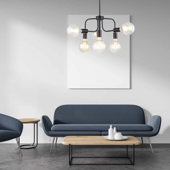 Lampa wisząca Kristy MDM-3678/6 BK Italux - zdjęcie produktu