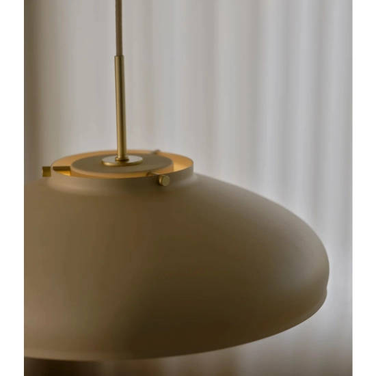 Lampa wisząca Latif Design For The People - beżowa, mleczny klosz 2520123009 Nordlux