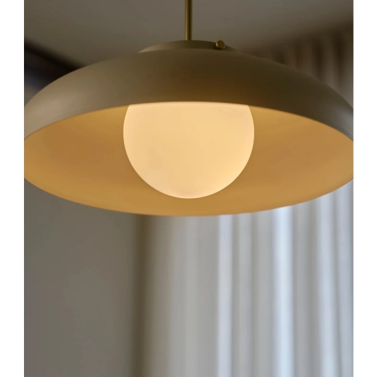 Lampa wisząca Latif Design For The People - beżowa, mleczny klosz 2520123009 Nordlux