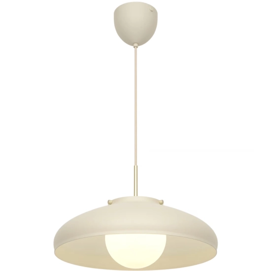 Lampa wisząca Latif Design For The People - beżowa, mleczny klosz 2520123009 Nordlux