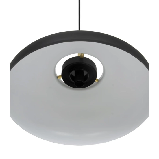 Lampa wisząca Latif Design For The People - czarna, mleczny klosz 2520123003 Nordlux