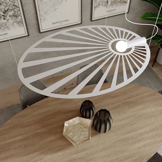 Lampa wisząca LEHDET biała TH.001B SOLLUX LIGHTING - zdjęcie 8