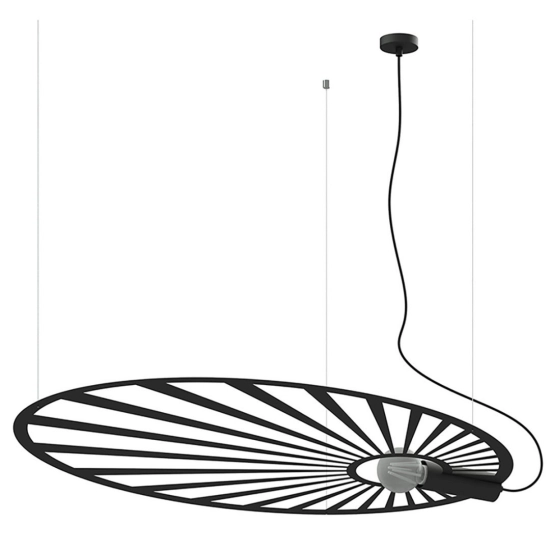 Lampa wisząca LEHDET czarna TH.001CZ SOLLUX LIGHTING