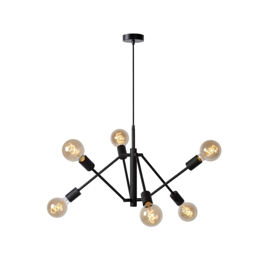 Lampa wisząca LESTER 6xE27 czarny 21424/06/30 Lucide - zdjęcie produktu