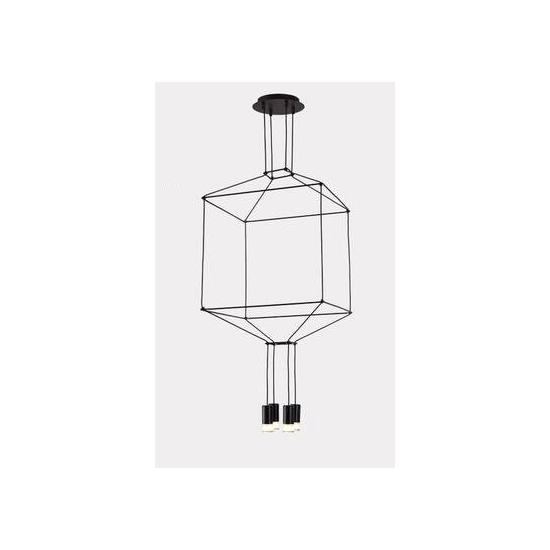kinkiecik.pl Lampa wisząca LINEA-4 czarna 45 cm ST-5961-4 Step into design