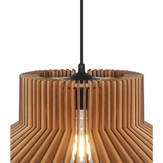 Lampa wisząca Manago drewniana, dwa kształty klosza 2512353014 Nordlux