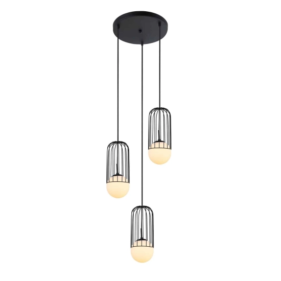 Lampa wisząca MATTY MDM-3939/3 BK Italux - zdjęcie produktu