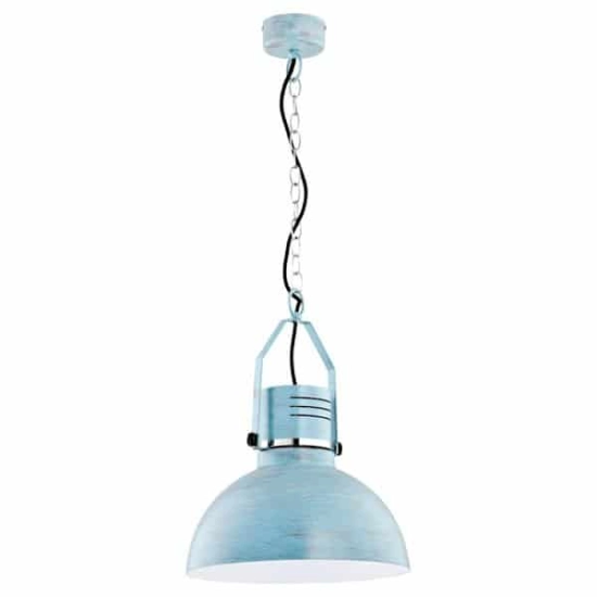 Lampa wisząca MEDINA niebieski/biały śr. 37,5cm 60366 ALFA - zdjęcie produktu