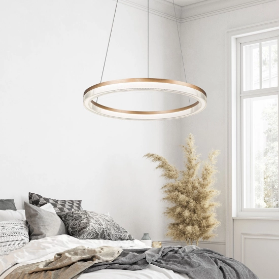 Lampa wisząca Midway Cristal duża triangle 1xLED LP-033/1P L GD Cristal Triangle LIGHT PRESTIGE