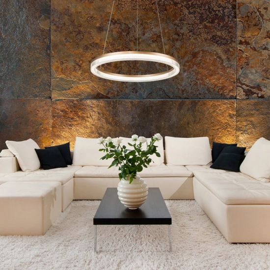 Lampa wisząca Midway Cristal mała triangle 1xLED LP-033/1P S GD Cristal Triangle LIGHT PRESTIGE