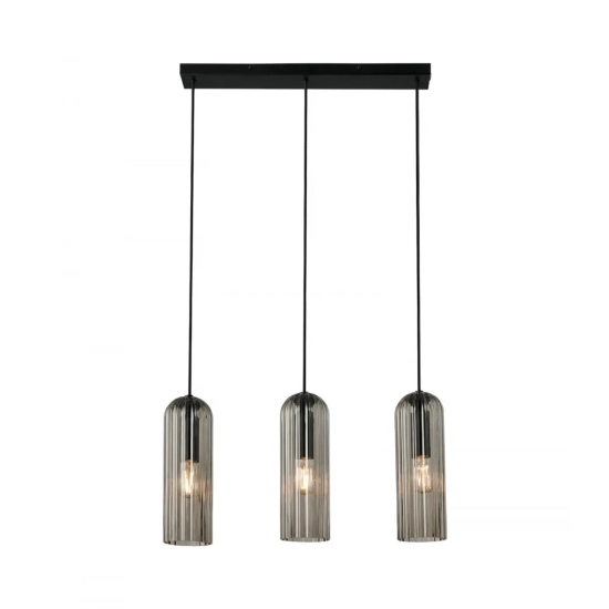 Lampa wisząca Miella 3 Nordlux - przydymione szkło 2412533047
