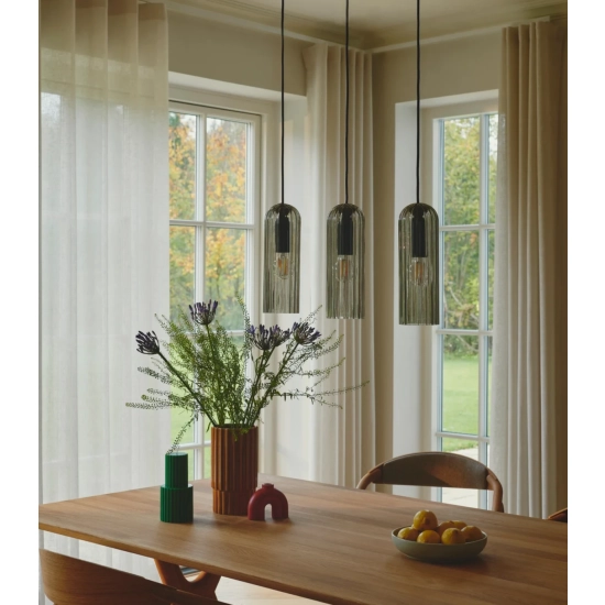 Lampa wisząca Miella 3 Nordlux - przydymione szkło 2412533047