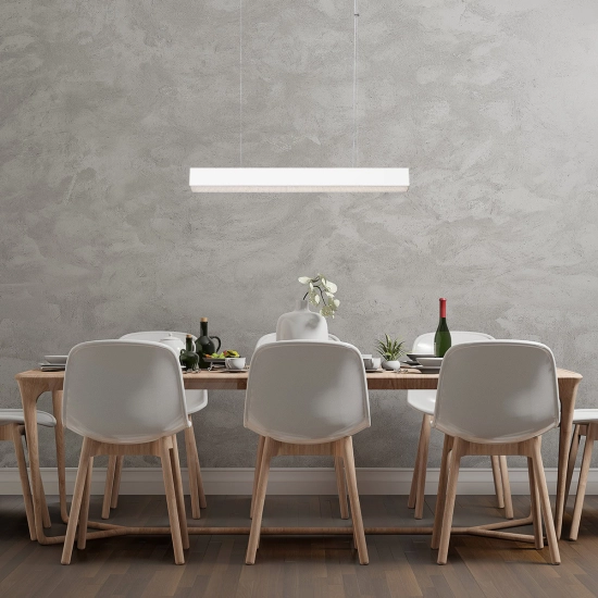 Lampa wisząca Mira M LED CCT Tuya biała LP-1201/1P M WH Smart LIGHT PRESTIGE