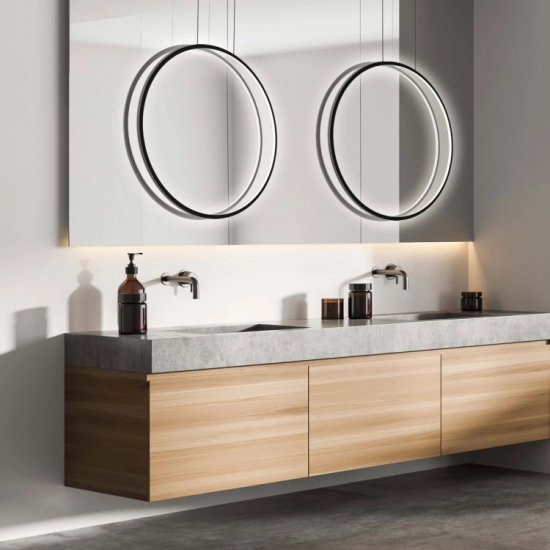 Lampa wisząca Mirror S czarna IP44 LED CCT LP-999/1P S BK CCT Light Prestige