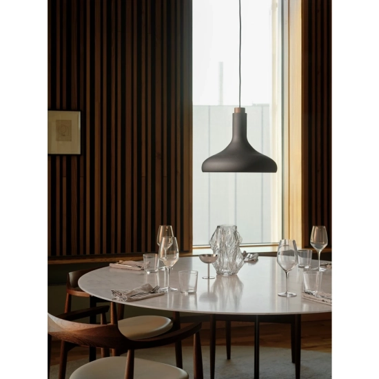Lampa wisząca DFTP Fuji czarna Drewno & Metal 2620153003 Nordlux