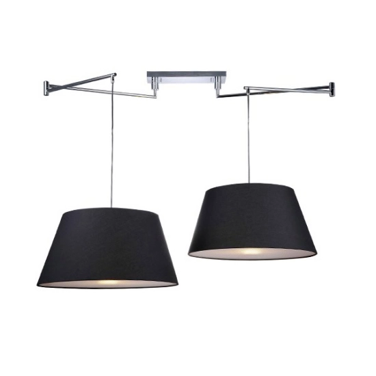 Lampa wisząca NATALIA 2 S BLACK AZ1923+AZ2590 AZZARDO