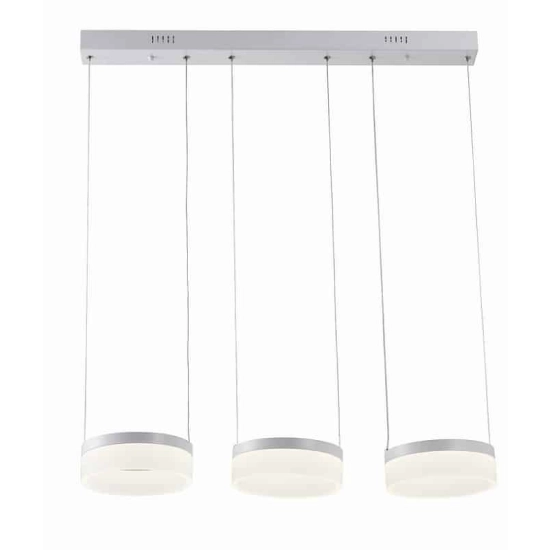 kinkiecikpl lampa wisząca NICKI 3pł LED biała 330203-01 REALITY