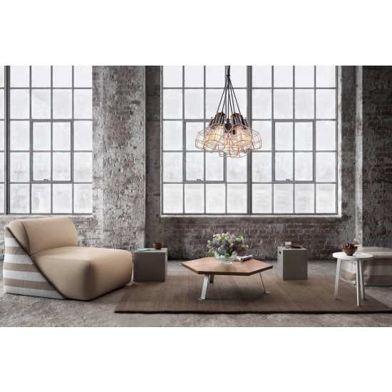 Lampa wisząca Perifo MDM-2272/6 BK+COP Italux - zdjęcie produktu