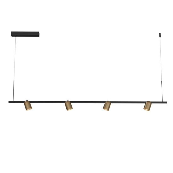 Lampa Wisząca Slide Long 1xLED szczotkowany mosiądz PL0124-BS yaskr
