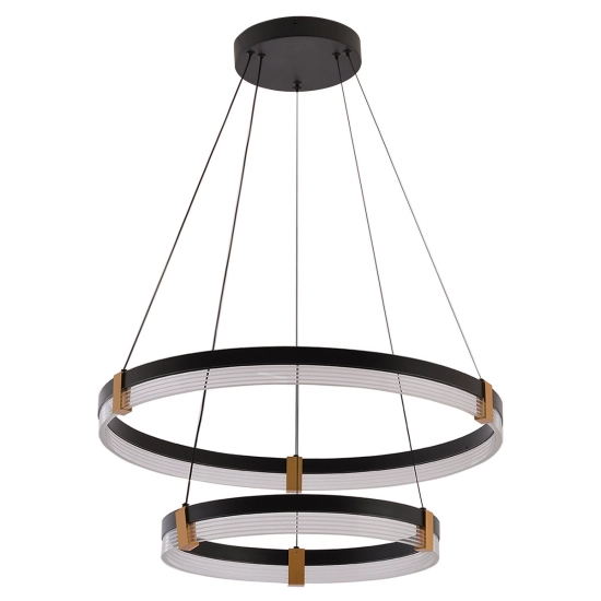 Lampa wisząca Plum 2 LED CCT czarna LP-0407/2P BK LIGHT PRESTIGE