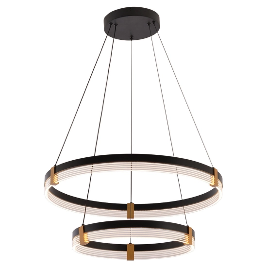Lampa wisząca Plum 2 LED CCT czarna LP-0407/2P BK LIGHT PRESTIGE