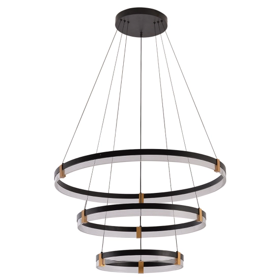 Lampa wisząca Plum 3 LED CCT czarna LP-0407/3P BK LIGHT PRESTIGE