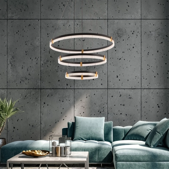 Lampa wisząca Plum 3 LED CCT czarna LP-0407/3P BK LIGHT PRESTIGE