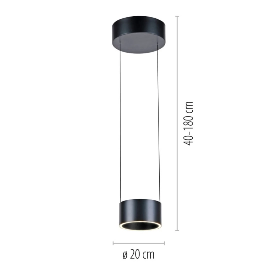 PURE CLIPSE LAMPA WISZĄCA z pilotem 2471-15 Paul Neuhaus by Zuma Line