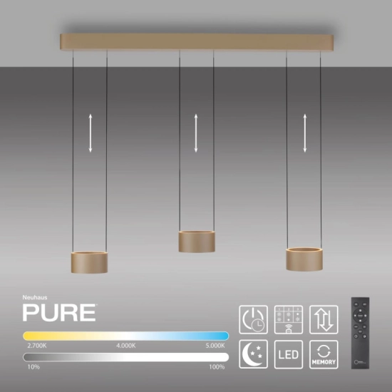 PURE CLIPSE LAMPA WISZĄCA z pilotem 2473-97 Paul Neuhaus - zdjęcie produktu